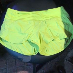 Yellowish greenish shorts!! Barley worn!